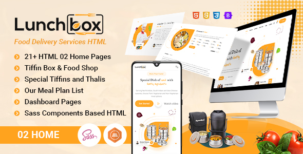 Lunch Box - Tiffin and Food Delivery HTML Template