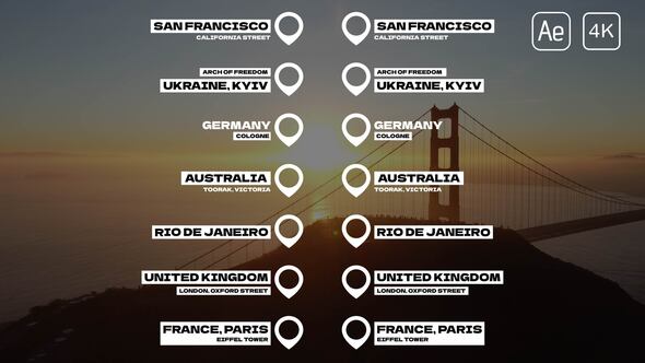 Location Titles | After Effects alt