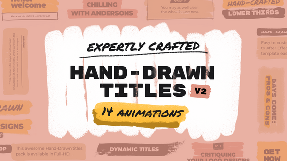 Hand Drawn Brush Titles