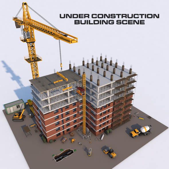 Under Construction Building Scene