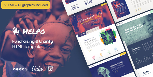 Helpo | Fundraising & Charity HTML Template