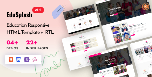 EduSplash - Education & Online Learning Bootstrap 5 Template