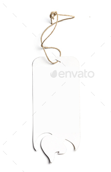 tag isolated on white background