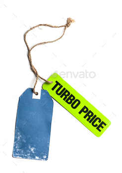 tag isolated on white background