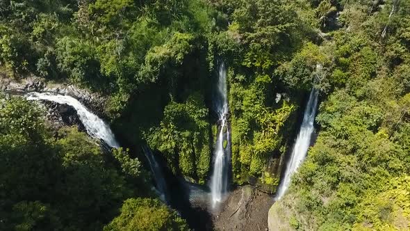 Beautiful Tropical Waterfall