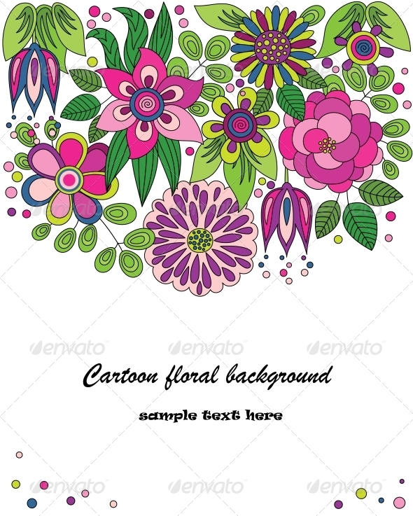 Cartoon Flower Illustration