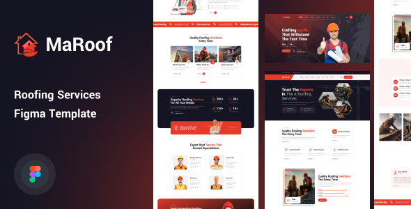 Maroof - Roofing Services Figma Template