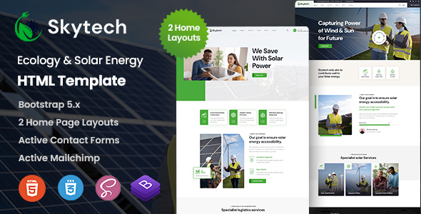 Skytech - Ecology & Solar Energy HTML