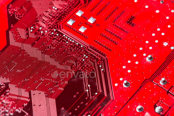red computer chip
