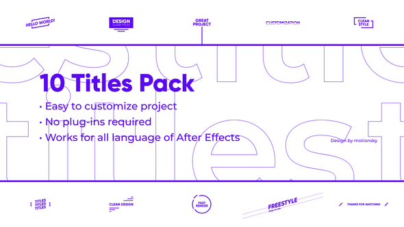10 Quaint Titles Pack | After Effects alt