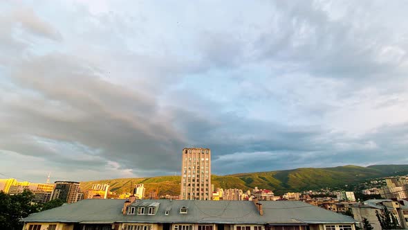 Storm Form Over City Tbilisi alt