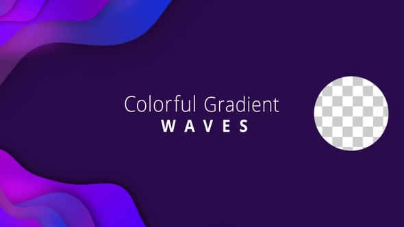 Colorful Gradient Waves With Alpha