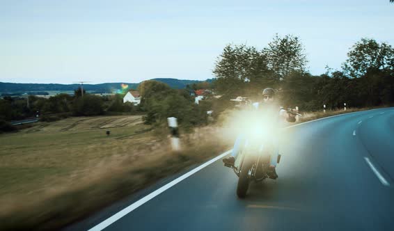 Man on a Motorbike