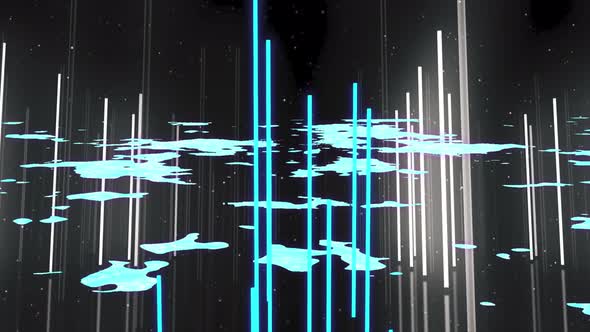 Fantasy Lines Neon Space 4K