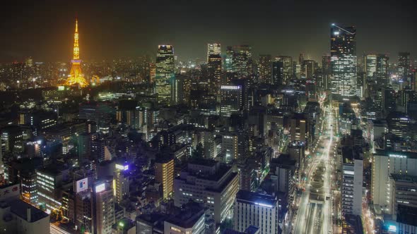 Time Lapse of the Tokyo Skyline