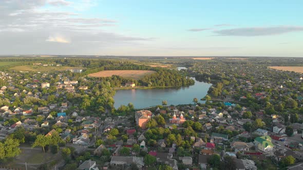 River And Suburb