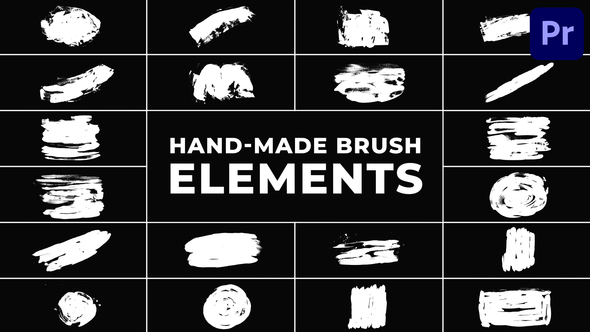 Hand Made Brush Elements | Premiere Pro MOGRT