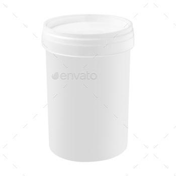 Paint can isolated on white