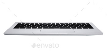 Modern aluminum computer keyboard