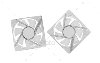 computer CPU cooler isolated