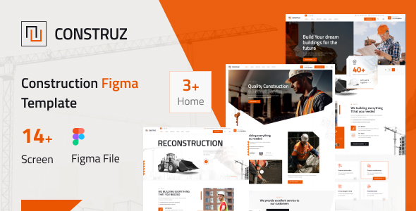 Construz - Construction Figma Template