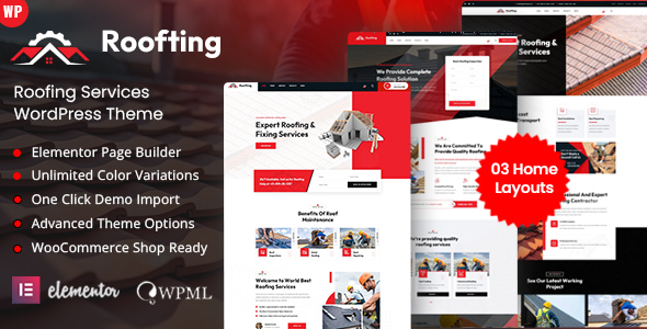 Roofting - Roofing Services WordPress Theme