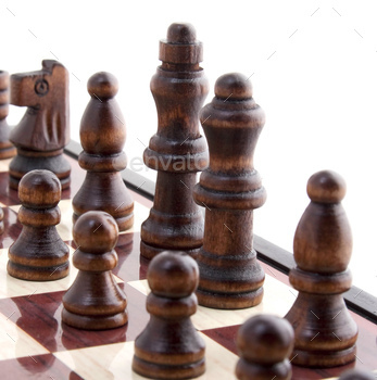 pieces on chess board