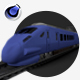 High speed trains - 3DOcean Item for Sale