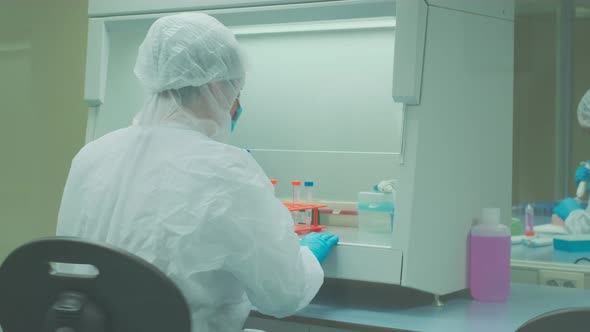 Work on Samples of Substances is Carried Out in the Laboratory