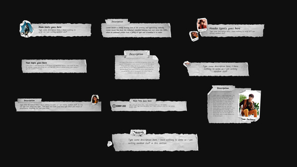 Paper Cutting Lower Thirds alt