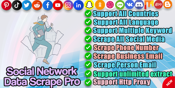 Social Network Data Bulk Scrape & Extractor