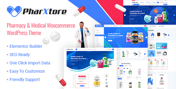 Pharxtore - Pharmacy & MedicalWoocommerceTheme