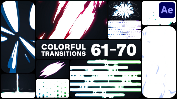 Colorful Transitions for After Effects alt