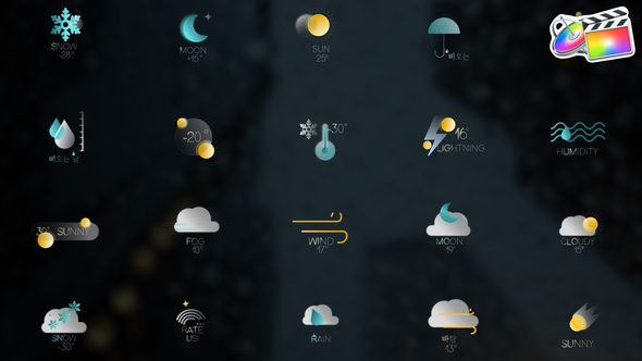 Weather Titles for FCPX alt