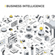 Business Intelligence Isometric Illustration - GraphicRiver Item for Sale