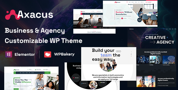 Axacus – Business Agency WordPress Theme + RTL