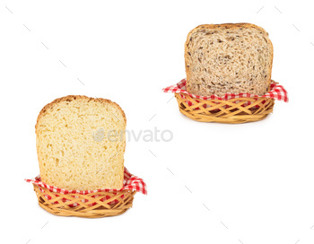 Baskets with breads