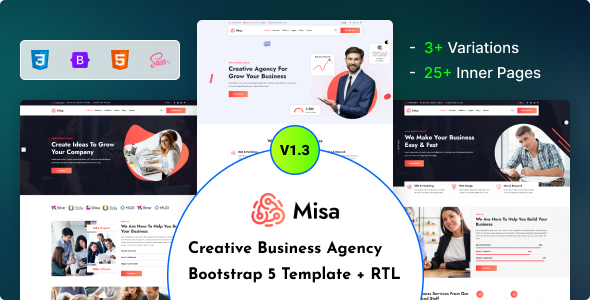 Misa - Creative Business Agency Bootstrap 5 Template