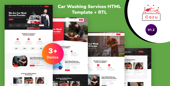 Cozu - Car Washing Services Bootstrap 5 Template