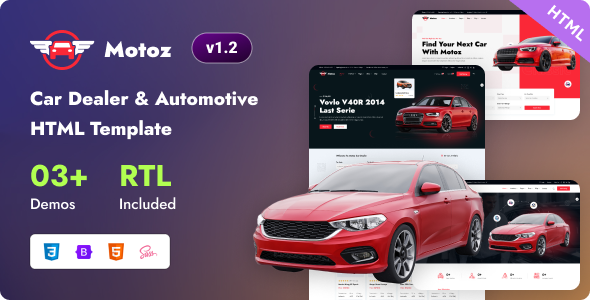 Motoz - Car Dealer & Automotive Bootstrap 5 Template