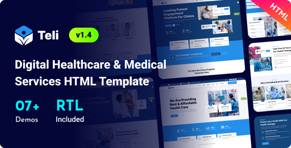 Teli - Digital Healthcare & Medical Services Bootstrap 5 Template