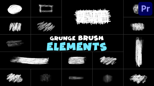 Grunge Brush Elements | Premiere Pro MOGRT