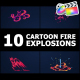 Cartoon Fire Explosions | FCPX - VideoHive Item for Sale