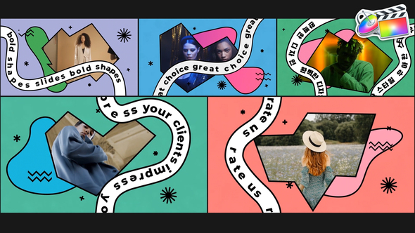 Bold Shapes Slides for FCPX alt