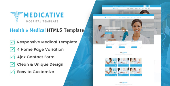 Medicative Hospital - Health and Medical HTML Template