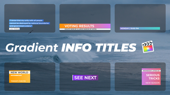 Gradient Info Titles for FCPX