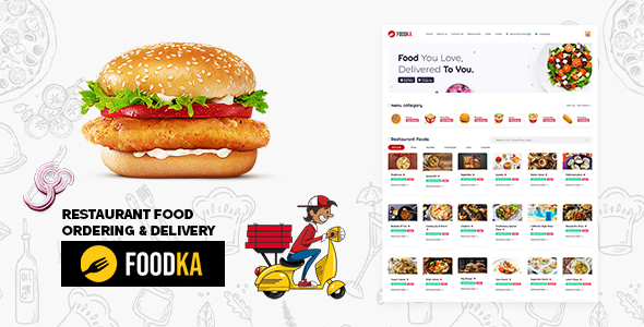 Foodka – Restaurant Food Ordering & Delivery Script Theme