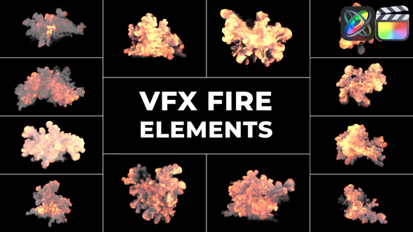 VFX Fire Elements for FCPX alt