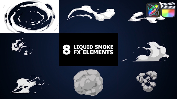 Liquid Smoke Elements | FCPX alt