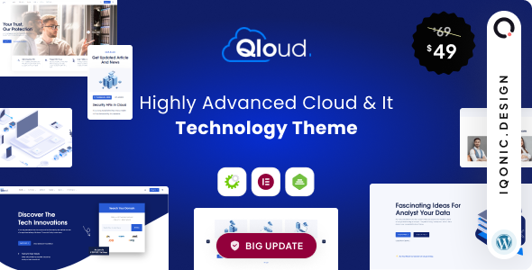 Qloud 3.0 - WHMCS, Cloud Computing, Apps & Server WordPress Theme